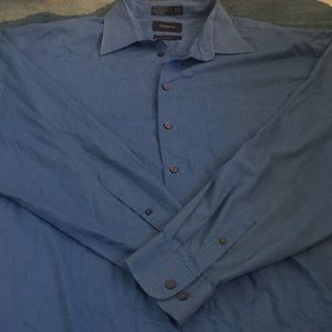 Men’s Claiborne blue button down  size 18 1/2